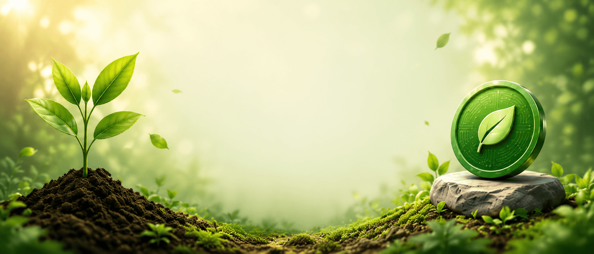 Green forest background